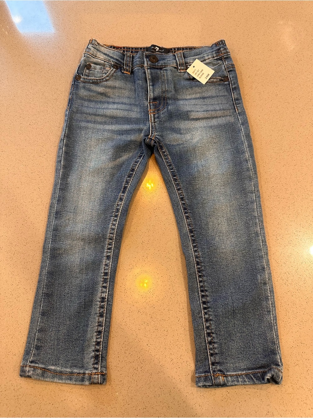 Brand New With Tag! 7 for All Mankind Baby Boy Toddler Denim Jeans Size 24 Month